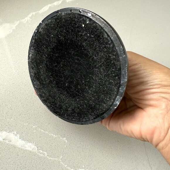 Vintage Small Brass Mouse On Marble Base Figurine Ring Holder  Receipt Holder - Picture 4 of 5